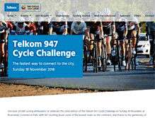 Tablet Screenshot of cyclechallenge.co.za