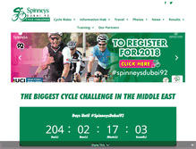 Tablet Screenshot of cyclechallenge.ae